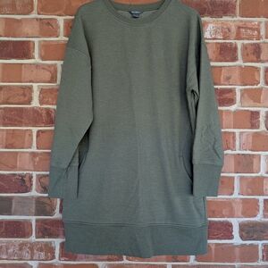 Eddie Bauer Olive Green Women's Sweater Dress